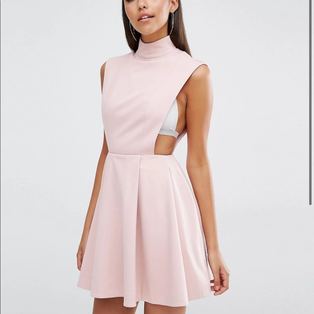 AQAQ Sorah High Neck Mini Dress - Black